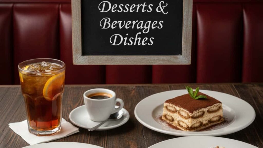 Joe’s Restaurant NYC Desserts & Beverages