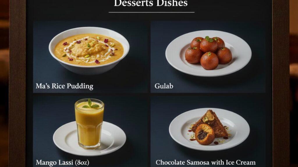 Junoon Restaurant New York USA - Desserts Dishes