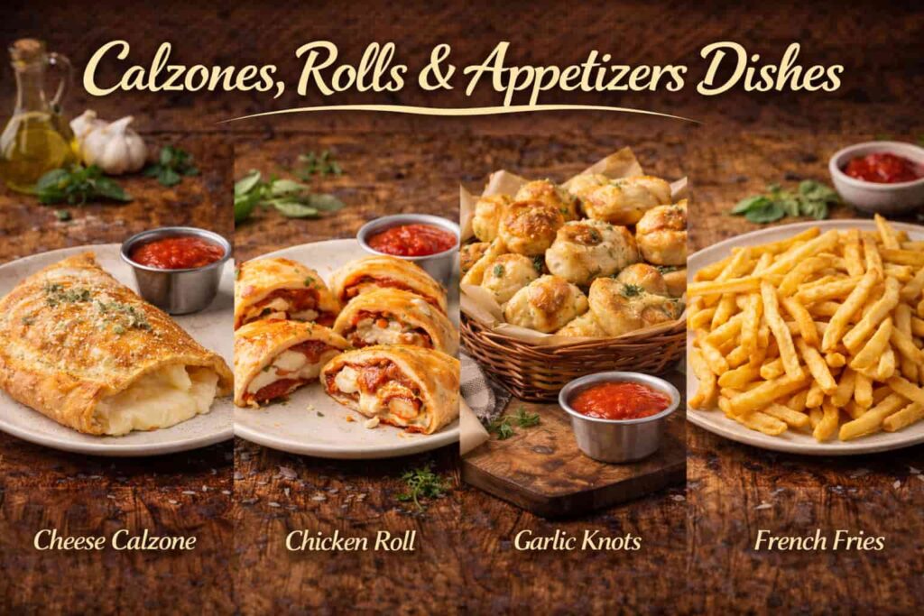 My Pizza and Restaurant Staten Island NY - Calzones , Rolls & Appetizers Dishes