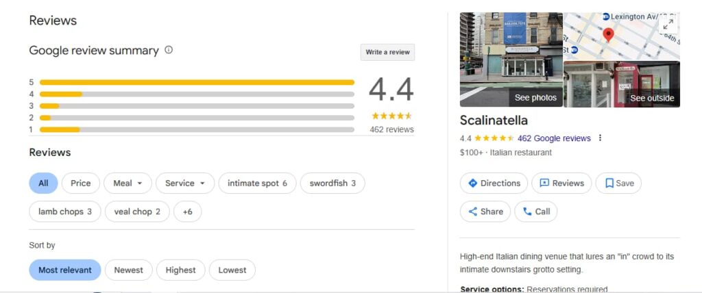 Scalinatella Restaurant New York USA - Google Reviews