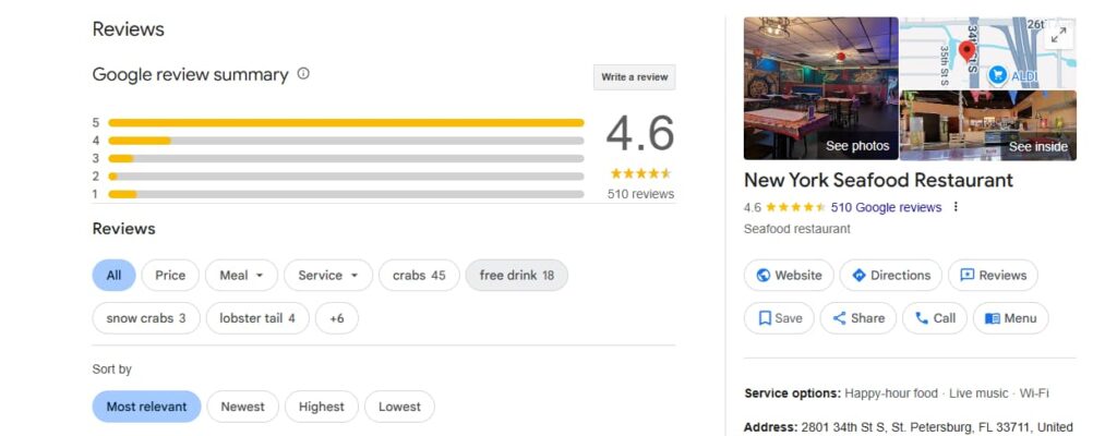 New York Seafood Restaurant St. Petersburg NY - Google Reviews