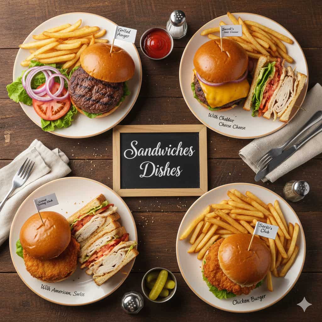 Sardi’s Restaurant New York USA - Sandwiches Dishes