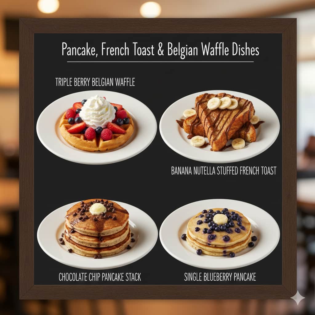 The Mansion Restaurant New York - Pancakes ,French Toast & Belgian Waffle  Dishes