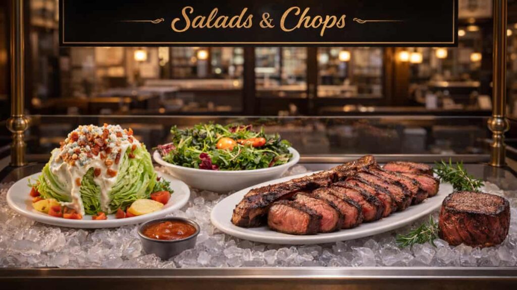 Gallagher's Steakhouse New York City Salad & chops