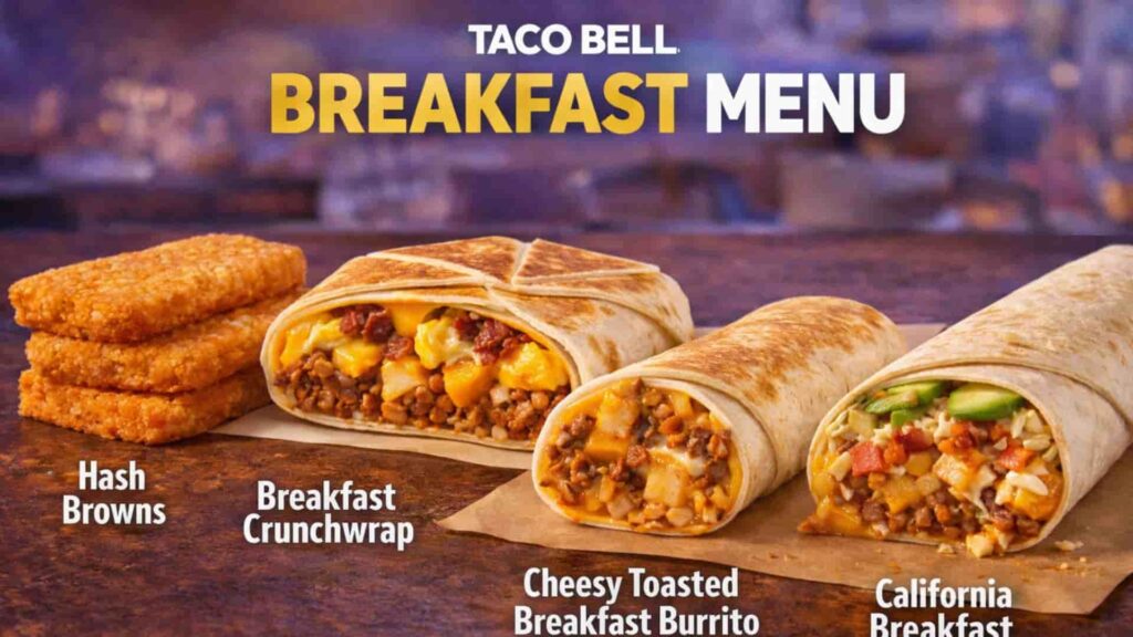 Taco Bell Breakfast Dishes Menu