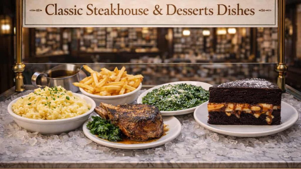 keens steakhouse new york city CLassic Steakhouse & Desserts Dishes'